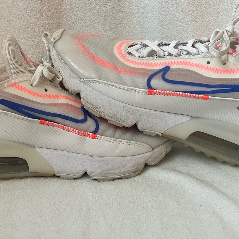 Nike Air Max 2090 in White, Blue, and Orange